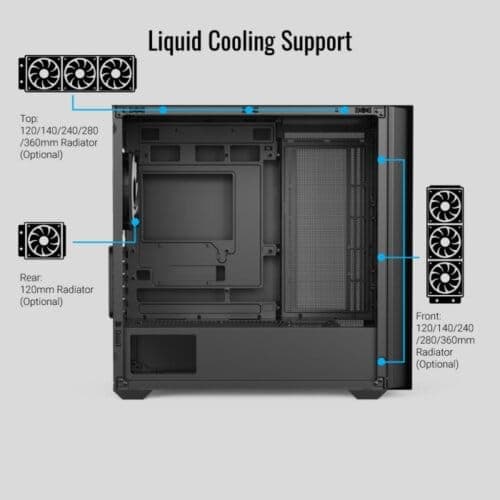 AEROCOOL D302A - Black ARGB - Image 5