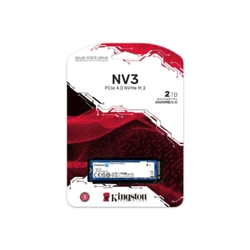 Kingston NV3 2TB M.2 2280 NVME PCIe Gen 4x4 Internal SSd Up To 6000 MB/s