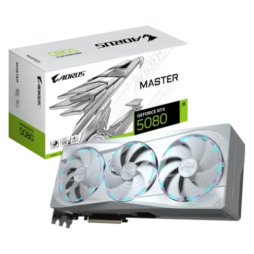 GIGABYTE AORUS GeForce RTX™ 5080 MASTER ICE 16G