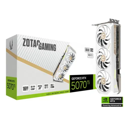 ZOTAC GAMING GeForce RTX 5070 Ti SOLID CORE OC White Edition