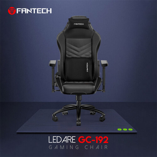 FANTECH LEDARE GC192 GAMING CHAIR - BLACK - Image 2