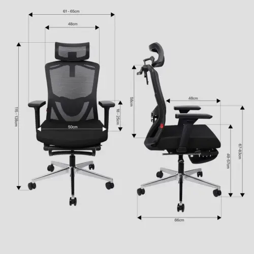 FANTECH OCA259 PRO OFFICE CHAIR - BLACK - Image 2