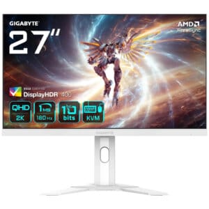 GIGABYTE M27QA ICE 27-inch QHD 2K Super Speed IPS 180Hz Gaming Monitor - VESA Display HDR400