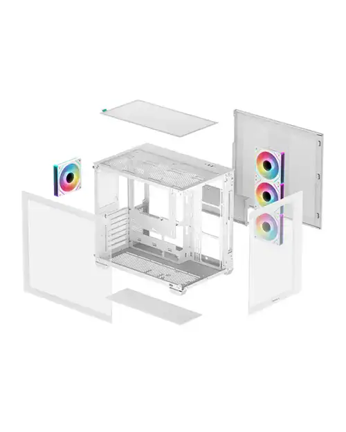 DEEPCOOL CG530 4F Panoramic ATX Mid-Tower - White - Image 5