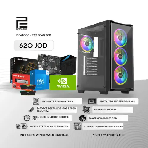 I5 14400F + RTX 5060 8GB