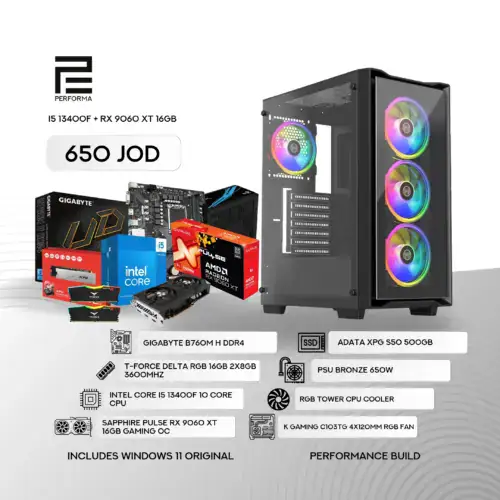 I5 13400F + RX 9060 XT 16GB