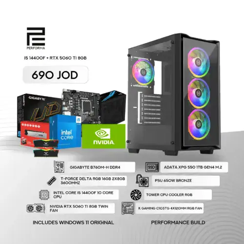I5 14400F + RTX 5060 Ti 8GB