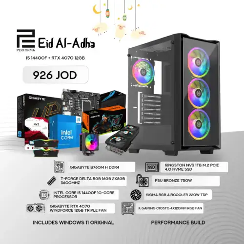 I5 14400F + RTX 4070 12GB