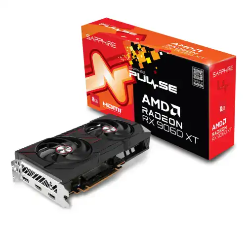 SAPPHIRE PULSE AMD Radeon RX 9060 XT 8GB GAMING OC GDDR6 - AMD RDNA 4 Architecture