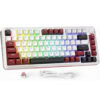 Redragon K721 Rapid Trigger Mechanical Keyboard, 8K Hz Gasket Mounted RGB 75％ Wired Gaming Keyboard with Volume Knob, Support Web & Client Driver, Magnetic Switch Fast Adjustable Actuation for PC MAC
