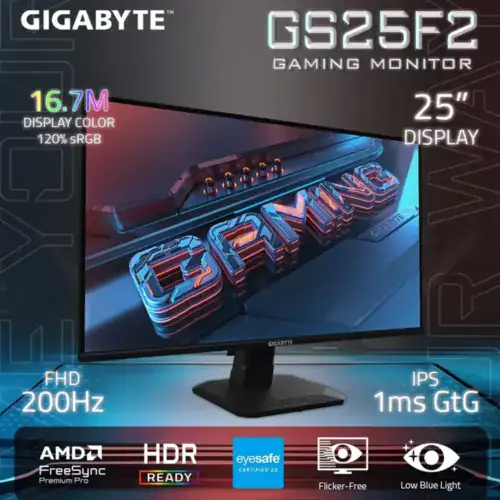 GIGABYTE GS25F2 25" Super Speed IPS Full HD - Image 2