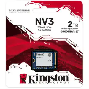 Kingston NV3 2TB M.2 2230 NVMe PCIe GEN 4x4 3D Nand Internal SSD Up to 6000 MB/s