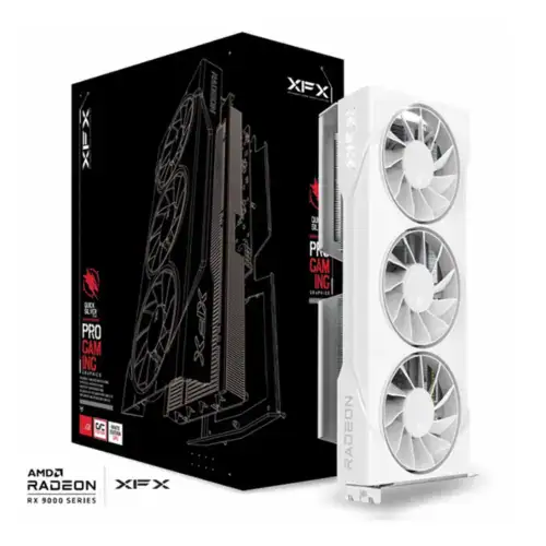 XFX Swift AMD Radeon RX 9060 XT OC White Triple Fan Gaming Edition 16GB