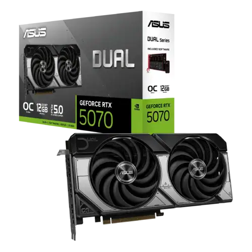 ASUS Dual GeForce RTX™ 5070 12GB GDDR7 OC Edition