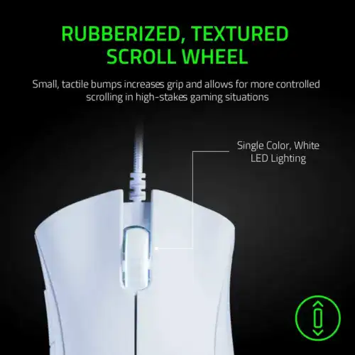 Razer DeathAdder Essential Optical Wired 5 Button USB – White Edition - Image 3