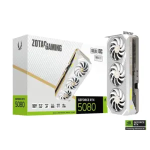 ZOTAC GAMING GeForce RTX 5080 SOLID OC White Edition 16GB GDDR7