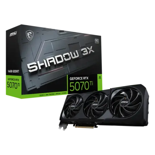 MSI GeForce RTX 5070 Ti SHADOW 3X OC 16GB GDDR7