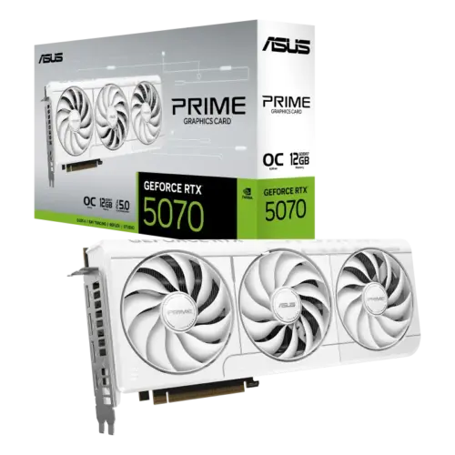 ASUS PRIME Gaming GeForce RTX 5070 White OC Edition 12GB GDDR7
