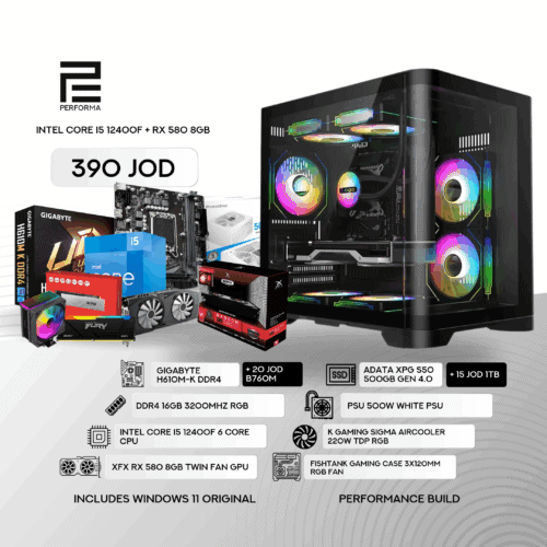 Intel Core I5 12400F + RX 580 8GB