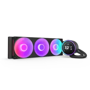 NZXT Kraken Elite 420 RGB (2024) (Black), 2.72'' IPS LCD 60Hz Display All-In-One 420mm Liquid CPU Cooler