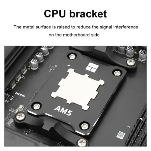 Thermalright AMD AM5 Aluminum Black Contact Frame CPU Socket Anti-Warp & Bend, Secure Frame, Temp Reduction (1-3) Degrees, Comes With Free TF7 (12.8 w/m.k) Thermal Paste Tube - Image 2