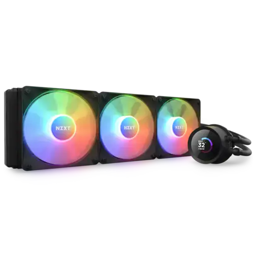 NZXT Kraken 360 RGB LCD Display All-In-One 360mm Liquid CPU Cooler-Black