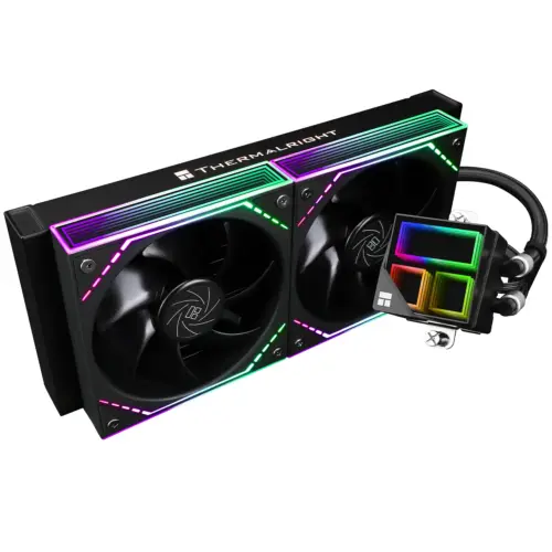 Thermalright Frozen Infinity 240 BLACK ARGB CPU Liquid Cooler, High Performance AIO w/ 2x TL-M12
