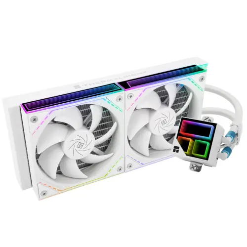 Thermalright Frozen Infinity 240 WHITE ARGB CPU Liquid Cooler, High Performance AIO w/ 2x TL-M12W