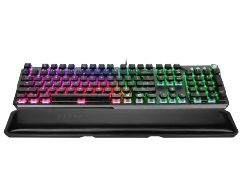 MSI VIGOR GK71 SONIC - BLUE SWITCHES With MSI Rest Pad New Technology MSI Sonic Blue Clicky Switches Light & Clicky CLEARCAPS FOR ENHANCED RGB - Image 2