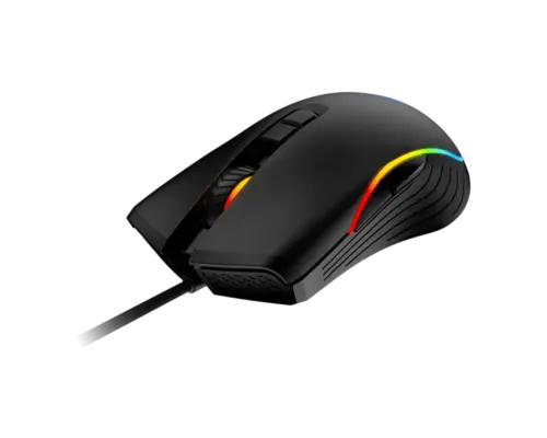 MSI FORGE GM300 Lightweight Gaming USB RGB Adjustable up to 7200 DPI 7-Button Desktop Laptop Gaming Mouse - Black - Image 3