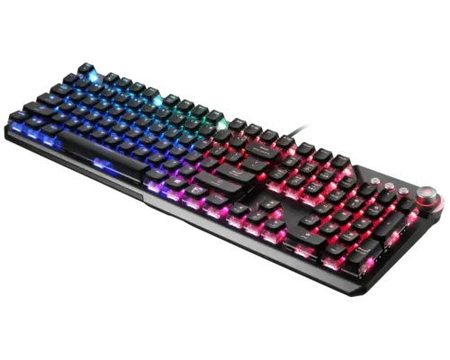 MSI VIGOR GK71 SONIC - BLUE SWITCHES With MSI Rest Pad New Technology MSI Sonic Blue Clicky Switches Light & Clicky CLEARCAPS FOR ENHANCED RGB - Image 3