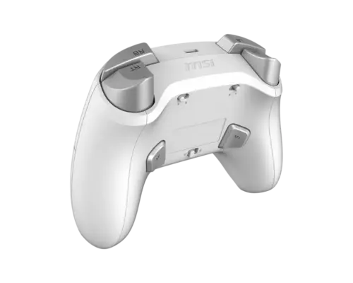 MSI FORCE GC300 WIRELESS WHITE Dual Vibration Dynamice Haptic Feedback 2-level Hall Effect Triggers, 2 Ergonomic Rear Buttons Gaming Controller for PC & Android - Image 3