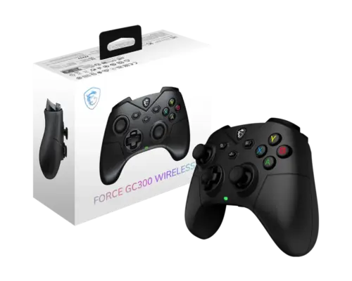 MSI FORCE GC300 WIRELESS Dual Vibration Dynamice Haptic Feedback 2-level Hall Effect Triggers, 2 Ergonomic Rear Buttons Gaming Controller for PC & Android - Image 4