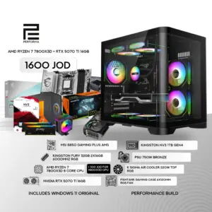 AMD Ryzen 7 7800X3D + RTX 5070 Ti 16GB