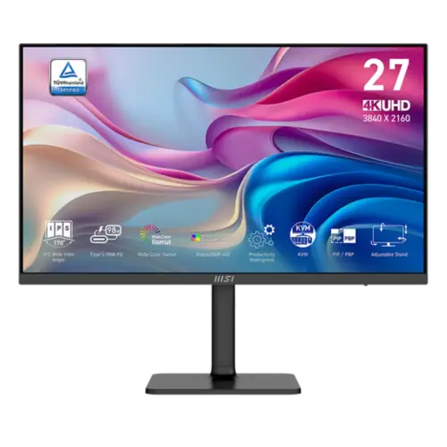 MSI Modern MD272UPHG 27" IPS Resolution 3840 x 2160 (4K UHD) 60Hz 4ms HDMI 1x DP 1x Type C
