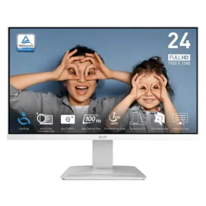 MSI PRO MP2412W 23.8" VA Resolution 1920 x 1080 (FHD) 100Hz 1ms HDMI 1x DP D-Sub (VGA)   