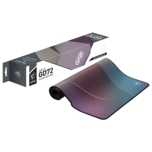 MSI AGILITY GD72 GLEAM EDITION XL Reflective Visual Effects Surface Non-Slip 100% Smooth Without Resistance Durable Than Conventional Fabric 100% Splash Proof Fast-cooling 3mm Thick Gaming Mouse Pad