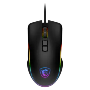 MSI FORGE GM300 Lightweight Gaming USB RGB Adjustable up to 7200 DPI 7-Button Desktop Laptop Gaming Mouse - Black