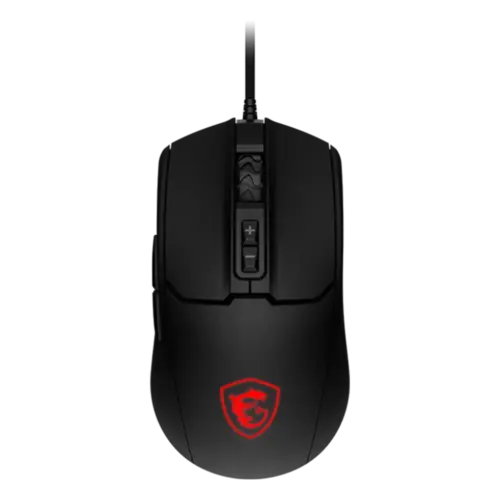MSI FORGE GM100 Gaming Mouse - 6400DPI Optical Sensor Balanced 10M Click Switch 7 Buttons 8ms Latency RGB LED 108g Wired