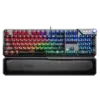 MSI VIGOR GK71 SONIC - BLUE SWITCHES With MSI Rest Pad New Technology MSI Sonic Blue Clicky Switches Light & Clicky CLEARCAPS FOR ENHANCED RGB