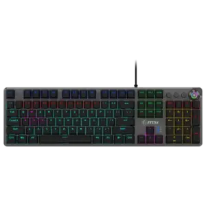 MSI FORGE GK310 - RED SWITCHES AR - ENG Gaming RGB Mechanical Red Switches & Durable Mouse Switches Forge Mouse Set, Anti-Ghosting, Precise Optical Sensor 7200 DPI Optical Sensor