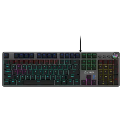 MSI FORGE GK310 - RED SWITCHES AR - ENG Gaming RGB Mechanical Red Switches & Durable Mouse Switches Forge Mouse Set, Anti-Ghosting, Precise Optical Sensor 7200 DPI Optical Sensor