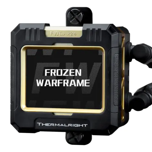 Thermalright Frozen Warframe 420 Black ARGB CPU Liquid Cooler w/ 2.4" IPS LCD Display For Pictures, GIF Animations, High Performance AIO w/ 3x TL-C14C-S Fans - Image 2
