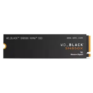 WD 8TB BLACK SN850X NVMe PCIe 4.0 Gaming Internal SSD, Up to 7300 MB/s Sequential Read & 6600 MB/s Write Speeds, M.2 2280, 1.75 Million Hours MTTF, 4800TB Endurance | WDS800T2X0E