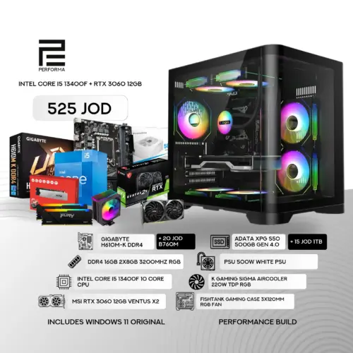 Intel Core I5 13400F + RTX 3060 12GB