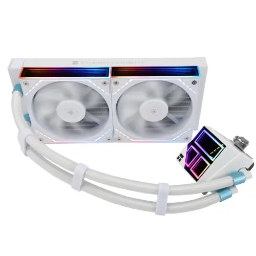 Thermalright Frozen Infinity 240 WHITE ARGB CPU Liquid Cooler, High Performance AIO w/ 2x TL-M12W - Image 3