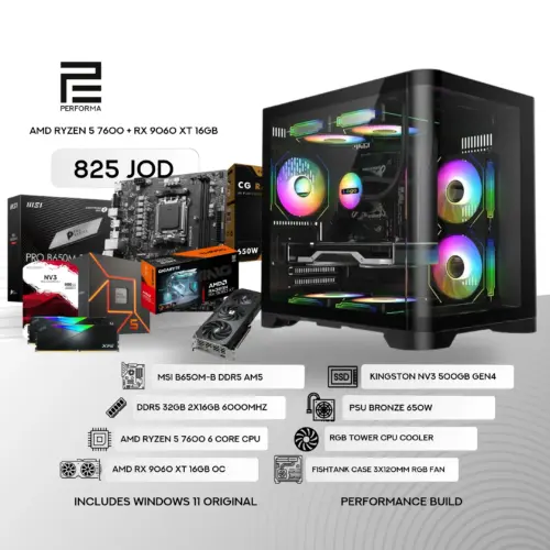 AMD Ryzen 5 7600 + RX 9060 XT 16GB