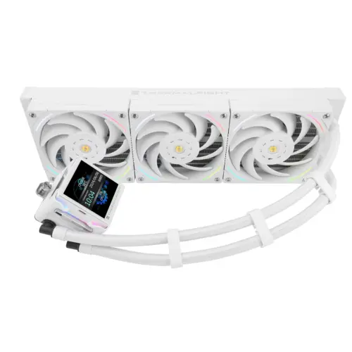 Thermalright Elite Vision 360 WHITE ARGB CPU Liquid Cooler w/ 2.7" IPS LCD Display, High Performance AIO w/ 3x TL-K12W - Image 3