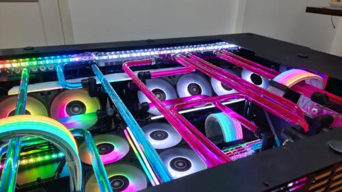 4 GPU Custom watercooling loop