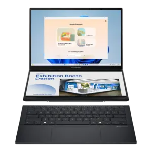 ASUS Zenbook DUO (UX8406)  Intel Core Ultra 9 Processor 285H , 32GB DDR5X ,2TB SSD, 14.0-inch Double Screen 3K OLED Backpack, Sleeve & ASUS Pen 4 MODE STYLE | Win 11 Home